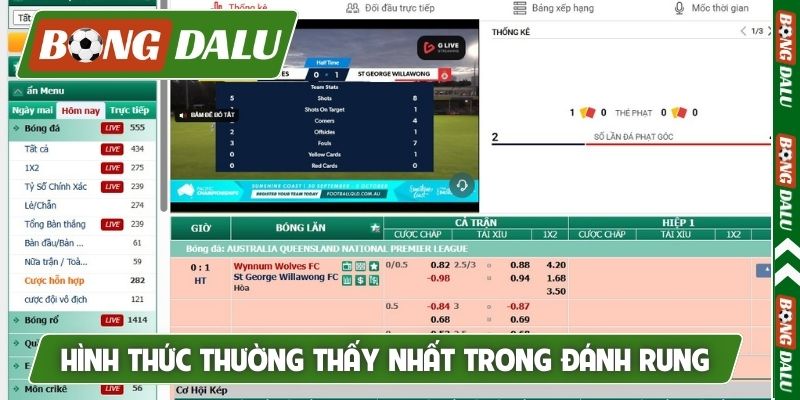 Những hình thức thường thấy nhất trong đánh rung